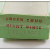 Creek Chub Black Scale Giant Pikie In Box 6033