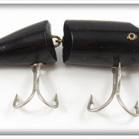 Creek Chub Solid Black Jointed Striper Pikie Lure 6813