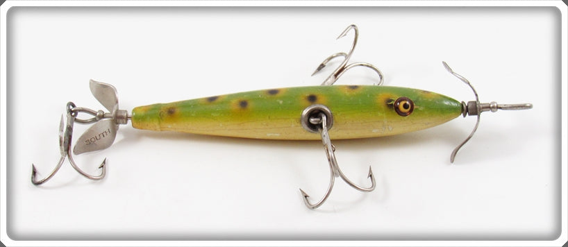 Vintage South Bend Frog Spot Panetella Minnow Lure