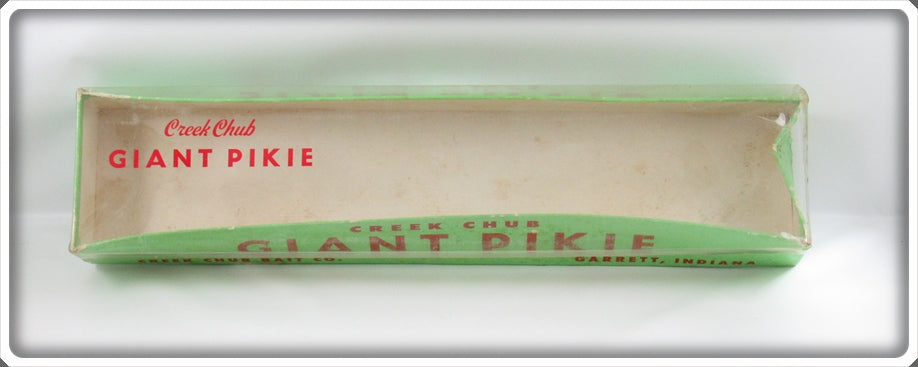 Vintage Creek Chub Mackerel Giant Pikie Empty Lure Box 6020