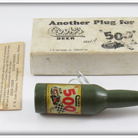Cook's Goldblume Beer And 500 Ale Beer Bottle Lure In Box