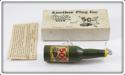 Cook's Goldblume Beer And 500 Ale Beer Bottle Lure In Box