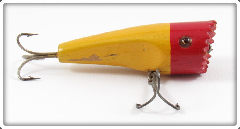 Vintage The Spitter Bait Co Yellow & Red Bass Getter Lure For Sale