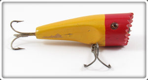 Vintage The Spitter Bait Co Yellow & Red Bass Getter Lure