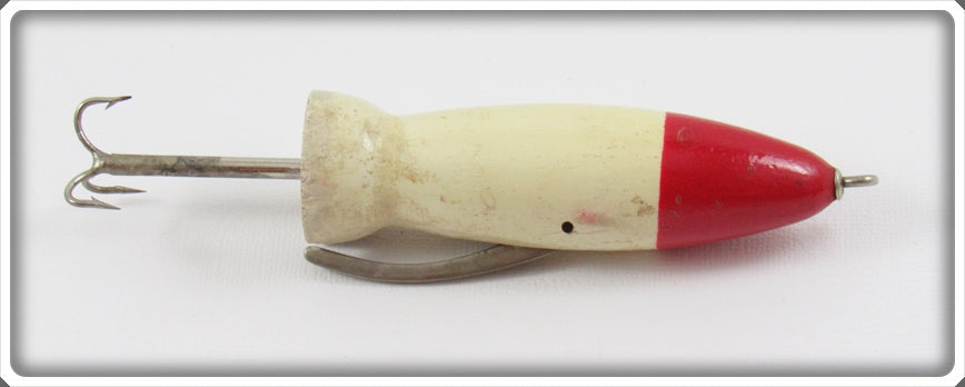 Vintage Sevdy Enterprises Red & White Weed King Lure