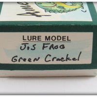 American Rivers Bait Co Green Crackle Frog In Box