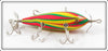 K Lures Red, Yellow & Green Crooked Bayou Minnow In Box