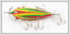 K Lures Red, Yellow & Green Crooked Bayou Minnow In Box