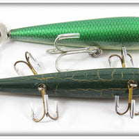 Eatum Up Baits Crackleback & Green Scale Minnow Lure Pair
