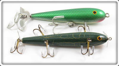 Eatum Up Baits Crackleback & Green Scale Minnow Lure Pair