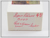 C Hines Red & Green Scales Spin Diver In Box