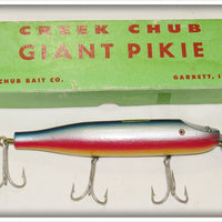 Vintage Creek Chub Rainbow Giant Pikie In Box 6008 Special Lure