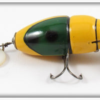 Dale Roberts Repainted Creek Chub Yellow Midget Beetle Lure