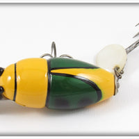 Dale Roberts Repainted Creek Chub Yellow Midget Beetle