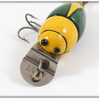 Dale Roberts Repainted Creek Chub Yellow Midget Beetle