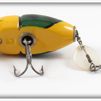 Dale Roberts Repainted Creek Chub Yellow Midget Beetle