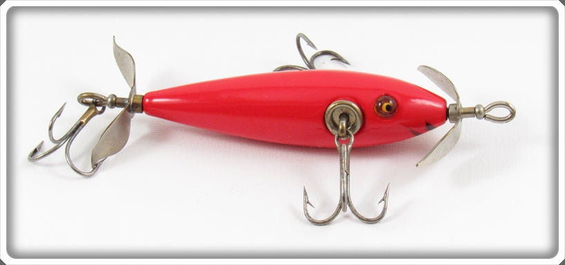 Dale Roberts Repainted Pflueger Red Neverfail Minnow
