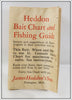 Vintage Heddon Bait Chart And Fishing Guide Pocket Catalog