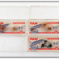 Lot Of 9 Flies In 3 DAM Spinner Boxes 