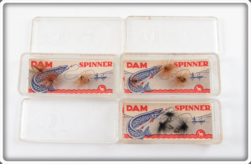 Lot Of 9 Flies In 3 DAM Spinner Boxes 