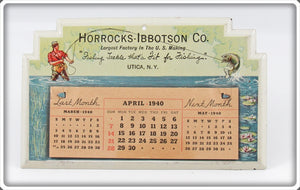 Vintage 1940 Horrocks Ibbotson Co Small Tin Calendar