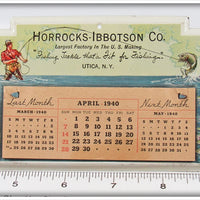 1940 Horrocks Ibbotson Co Small Tin Calendar