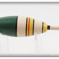 Vintage Ideal Green, White & Yellow Bobber