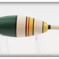 Ideal Green, White & Yellow Bobber