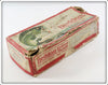 Heddon Red & White Vamp and Little Luny Empty Box Pair
