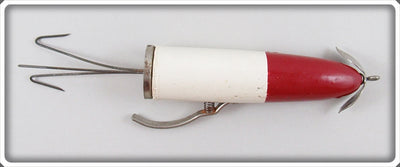 Vintage Sevdy Enterprises Red & White Weed King Lure