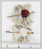 B-17 Tortoiseshell & White Fly Rod Crab Pair