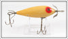 Vintage Heddon White Red Eye 300 Surface Minnow Lure
