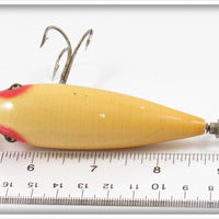 Heddon White Red Eye 300 Surface Minnow
