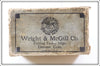 Vintage Wright & McGill Soft Shell Crawfish Empty Box