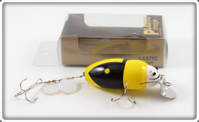 Plastic Image Yellow & Black Scarab Lure In Box