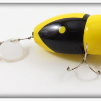 Plastic Image Yellow & Black Scarab In Box