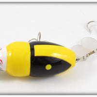 Plastic Image Yellow & Black Scarab In Box
