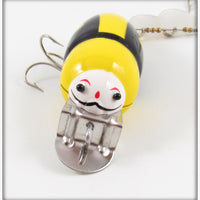 Plastic Image Yellow & Black Scarab In Box