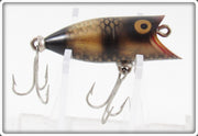 Vintage Heddon Fish Flash Gold & Black Tiny Lucky 13 FF 380 GB Lure