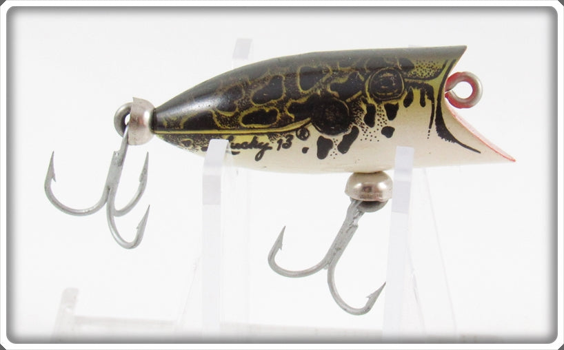 Vintage Heddon Natural Leopard Frog Tiny Lucky 13 380 NF Lure