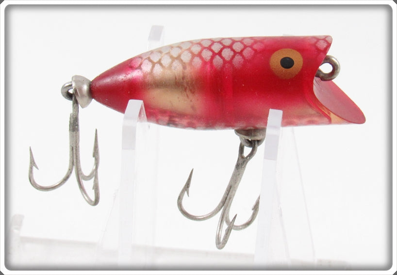 Vintage Heddon Fish Flash Silver & Red Tiny Lucky 13 FF 380 SR Lure