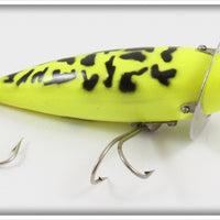 Vintage Heddon Coachdog Fluorescent Yellow 210 CDF Lure