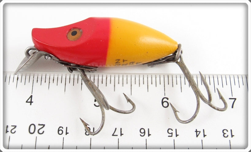 Vintage Rare Heddon Midget Digit River Runt Fishing Lure Red Vintage Rare Heddon Midget Digit River Runt Fishing Lure Red