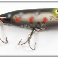 Heddon Fish Flash Spots On Black Chugger Spook FF 9540 SOB