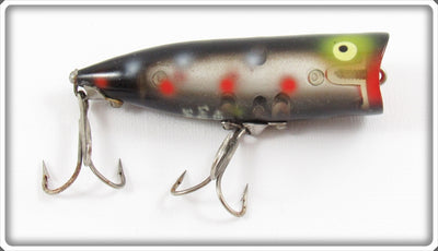 Heddon Fish Flash Spots On Black Chugger Spook FF 9540 SOB