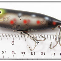 Heddon Fish Flash Spots On Black Chugger Spook FF 9540 SOB