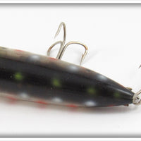 Heddon Fish Flash Spots On Black Chugger Spook FF 9540 SOB