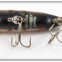 Heddon Fish Flash Spots On Black Chugger Spook FF 9540 SOB
