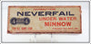 Pflueger Four Brothers Neverfail Under Water Minnow In Maroon Box