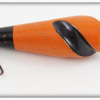 The King Spiral Company Orange, White & Black King Spiral Lure